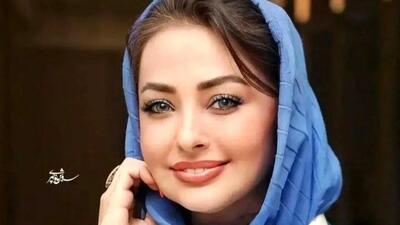  عکس جدید نفیسه روشن با تور سپید و خنچه عقد!