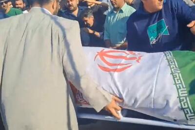  ویدیو / خاکسپاری پیکر صابر کاظمی در روستای قانقرمه آق‌قلا