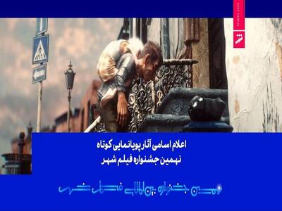  اعلام اسامی ۲۷ پویانمایی راه‌یافته به جشنواره بین‌المللی فیلم شهر و داوران بخش فیلم‌