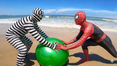  نبرد مرد عنکبوتی و اسپایدرمن راهبه وحشت مردعنکبوتی spiderman مبارزه مرد عنکبوت