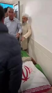  ویدیویی تلخ از آخرین آغوش پدر صابر کاظمی برای پسرش