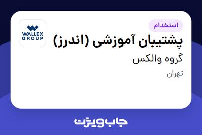  استخدام پشتیبان آموزشی (اندرز) در گروه والکس