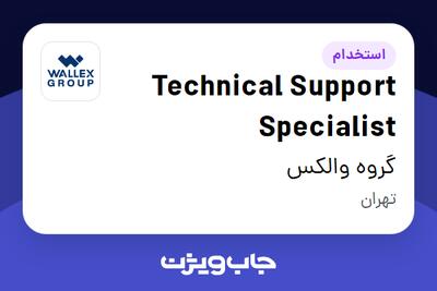  استخدام Technical Support Specialist در گروه والکس