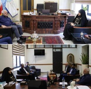  نشست مشترک مدیرعامل گروه هتل‌های ایرانگردی و جهانگردی با مدیرعامل صندوق توسعه و احیا در عمارت مسعودیه