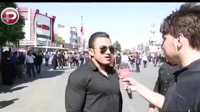 فیلم / ضجه های جگرسوز زنچادری بیت الله عباسپور، کوه عضله و اسطوره پرورش اندام ایران در مراسم تشییع/ روحش شاد