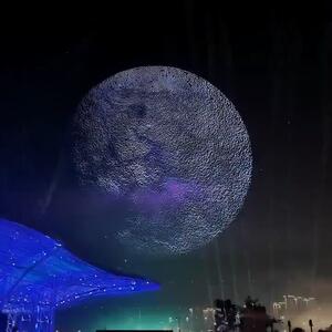 نمایش نور با ۱۶۰۰۰ پهپاد در چین