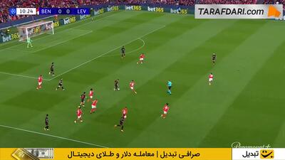  خلاصه بازی بنفیکا ۰-۱ بایرلورکوزن (لیگ قهرمانان اروپا - 26-2025)