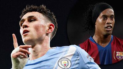  مقایسه فیل فودن و رونالدینیو در لیگ قهرمانان اروپا