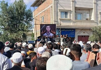  دست آخر زندگی یک قهرمان/سنگ تمام گلستانی‌ها در تشییع صابر کاظمی - تسنیم