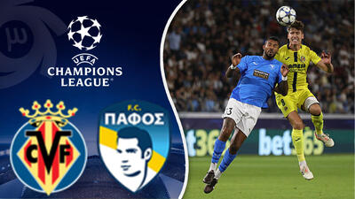  خلاصه بازی پافوس 1 - ویارئال 0