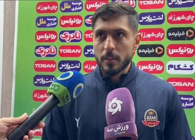  محبی: نتیجه مساوی با ملوان عادلانه بود