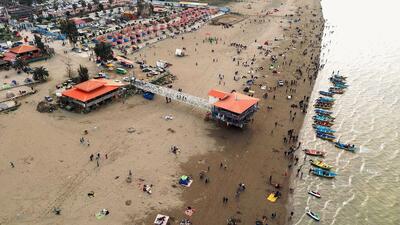  ویدیویی تلخ از عقب نشینی آب دریای خزر طی 13 سال