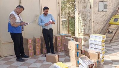  کشف افزون بر یک هزار کیلوگرم مواد غذایی تاریخ مصرف گذشته در آبادان