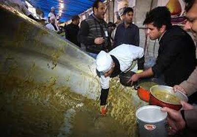  پخش آش نذری برای بارش باران در تهران