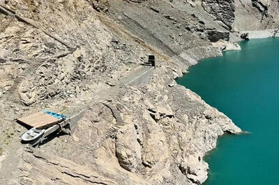  فاجعه در سد کرج؛ می‌توانید وسط سد قدم بزنید!