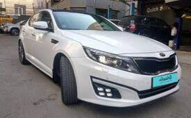  مزایده  خودروی دولتی  کیا اپتیما  رنگ : سفید  مدل : 2015