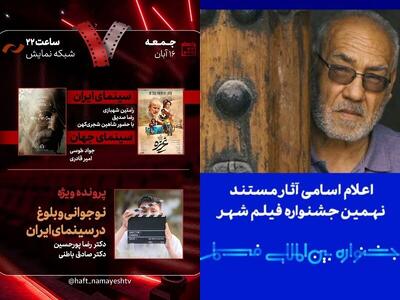  بررسی «غریزه» در «هفت»/ اعلام اسامی آثار مستند نهمین جشنواره بین‌المللی فیلم شهر