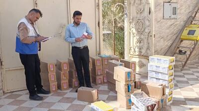  کشف افزون بر یک هزار کیلوگرم مواد غذایی تاریخ مصرف گذشته در آبادان