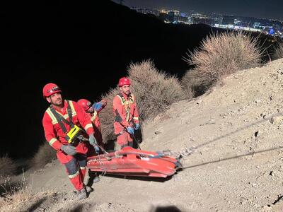 سقوط جوان ۱۸ ساله به دره در جاده وردیج / نجات معجزه‌آسای راکب موتورسیکلت