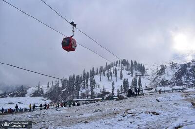  تصاویری زیبا از بارش برف تازه در کشمیر هند