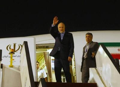  رئیس مجلس، پاکستان را به مقصد تهران ترک کرد