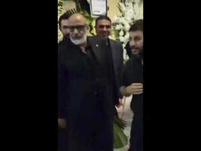  فیلم / یادی کنیم از چیدمان میز عزای لوکس مادر ریما رامین فر با حضور چشمگیر بازیگران .../ از گلاره عباسی تا  ،جواد عزتی و ...
