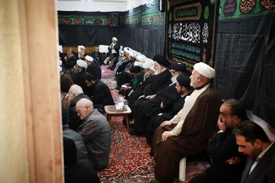  تصاویری از مراسم عزاداری فاطمیه اول در دفتر آیت الله مرتضوی