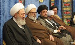  تصاویری از عزاداری فاطمیه اول در دفتر آیت الله فقیهی