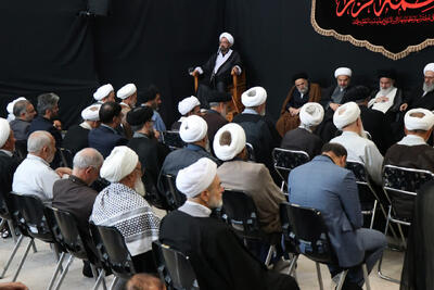  تصاویر: عزاداری فاطمیه در دفتر حضرت آیت الله نوری همدانی
