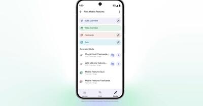  گوگل با افزودن فلش‌کارت و آزمون، NotebookLM را به ابزار یادگیری قدرتمند موبایلی تبدیل می‌کند