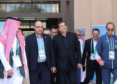  بازدید وزیر ورزش از دهکده بازیهای ریاض(عکس)