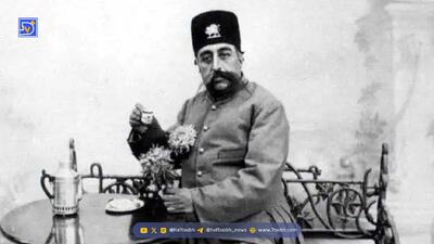  مظفرالدین‌شاه و نوه‌اش در نخستین اتومبیل وارداتی ایران