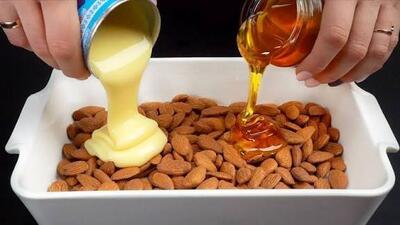  دسر بادام عسلی، با طعمی متفاوت!