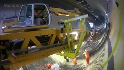  مراحل ساخت تونل در کوهستان‌های چین با فناوری پیشرفته (فیلم)