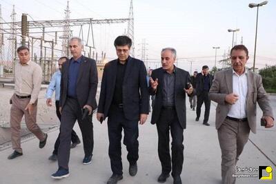  بازدید معاون انتقال و تجارت خارجی توانیر از طرح‌های انتقال برق خوزستان