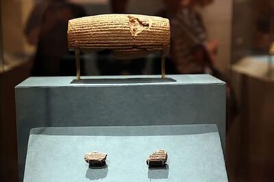  تصویر نخستین سند حقوق بشر جهان در منشور کوروش