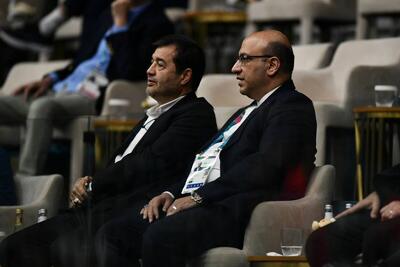  وزیر ورزش و جوانان تماشاگر ویژه دیدار والیبال ایران و ترکیه