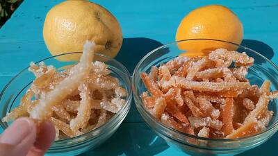  طرز تهیه پولکی با پوست پرتقال و لیمو / طبیعی و خوشمزه