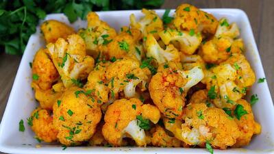  گل کلم اسپانیایی با سیر | ساده، سریع و خوشمزه !