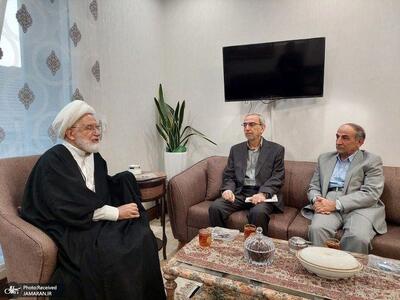  حبیب‌الله بیطرف با مهدی کروبی دیدار کرد + عکس