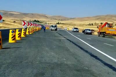  رفع ۱۰۸ نقطه حادثه‌خیز در محورهای کرمانشاه با هدف ارتقای ایمنی جاده‌ها
