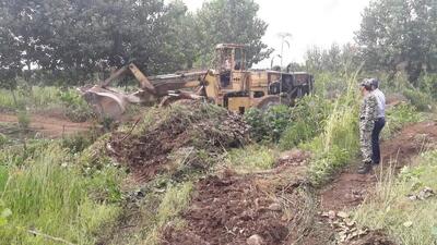  تخریب ۲۰ بنای غیرمجاز در چمستان با دستور قضایی