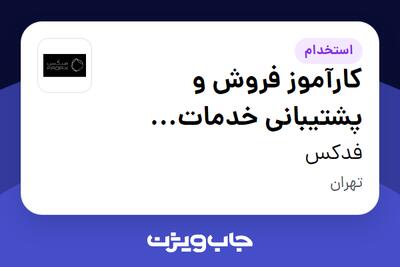  استخدام کارآموز فروش و پشتیبانی خدمات گردشگری (تور و بلیط) در فدکس