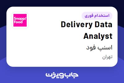  استخدام Delivery Data Analyst در اسنپ فود