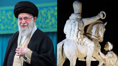  فیلم / سخنان وطن دوستانه رهبری انقلاب درباره تعظیم امپراتور روم در برابر پادشاه ساسانی  ....