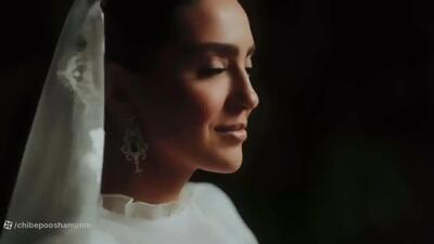  فیلم / رونمایی از مراسم عروسی مجلل سپند امیرسلیمانی و مونا کرمی یکسال بعد ازدواج / از لباس عروس ملکه وار آرایش مصری حلقه های ازدواج  تا تالار ایتالیایی و حضور خوش استایل بازیگران و ...