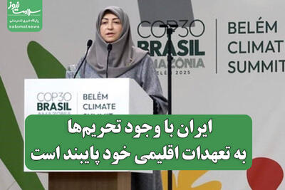  ایران با وجود تحریم‌ها به تعهدات اقلیمی خود پایبند است