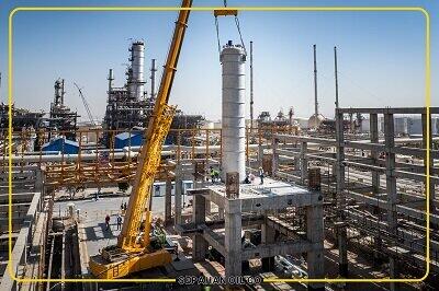  نصب تجهیزات اکستراکتورهای پروژه TDAE در پالایشگاه نفت سپاهان