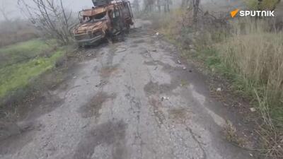  روستای شوچنکو در نزدیکی کراسنوارمیسک مملو از تجهیزات و اجساد نیروهای مسلح اوکراین است