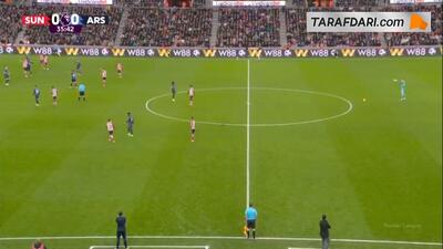  گل دنیل بالارد به آرسنال (ساندرلند 1-0 آرسنال)